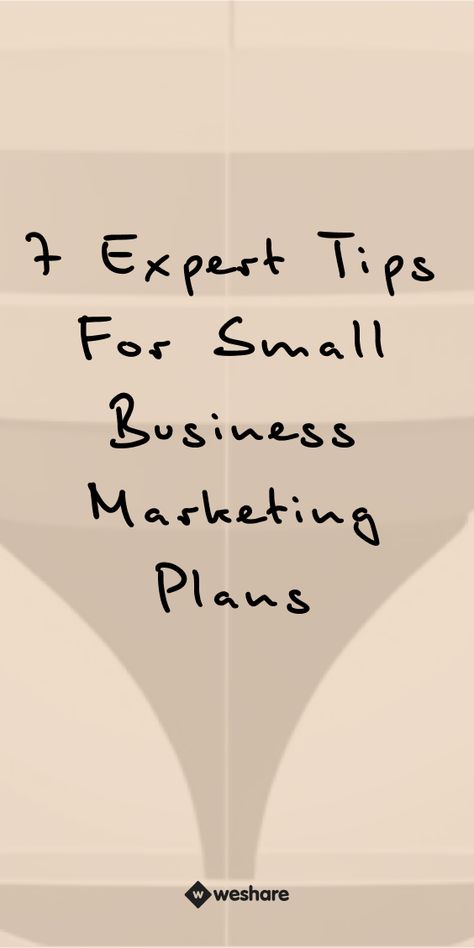 7 Expert Tips for Small Business Marketing Plans Small Business Marketing Creative, Small Business Marketing Plan, Sales Strategies, Tips For Business, Marketing Plans, Marketing Plan Template, Startup Business Plan, Small Business Growth, Business Marketing Plan