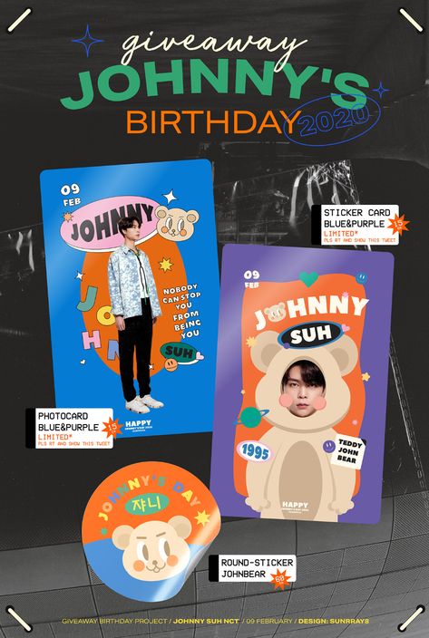 Giveaway Design Ideas, Giveaway Poster Design, Birthday Giveaway Ideas, Giveaway Kpop, Giveaway Design, Behance Graphic Design, Birthday Poster Design, Birthday Artwork, Diy Photo Book