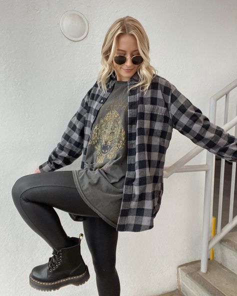 Doc Martens With A Dress, Edgy Sweater Outfits, Cozy Fall Outfits Midsize, Dispensary Work Outfit, Dr Martens Outfit Winter Casual, Comfortable But Stylish Outfits, Fall Outfits Women Grunge, Dress And Docs Outfit, Edgy Cold Weather Outfits