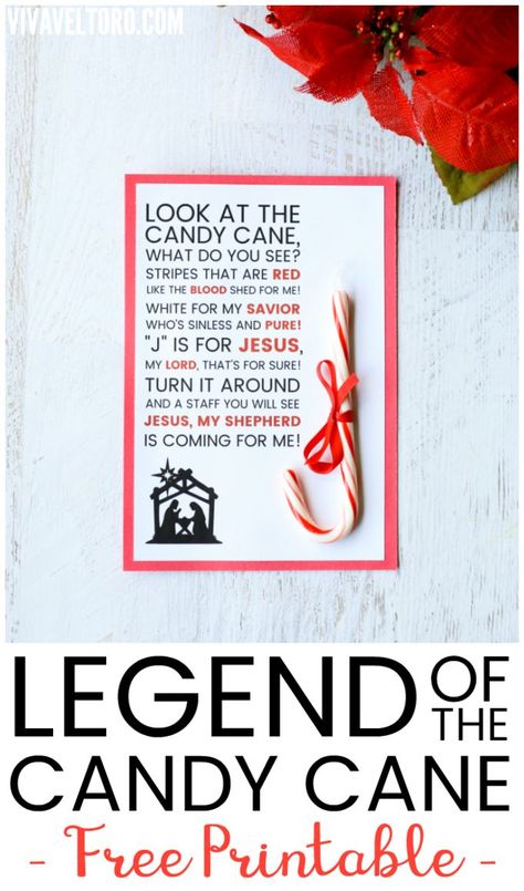 Christmas Legends Printables, Legend Of Candy Cane Free Printable, Legend Of The Candy Cane Free Printable, Meaning Of Candy Cane, Candy Cane Printable, Printable Candy Cane, Legend Of The Candy Cane, Candy Cane Story, Poem Ideas