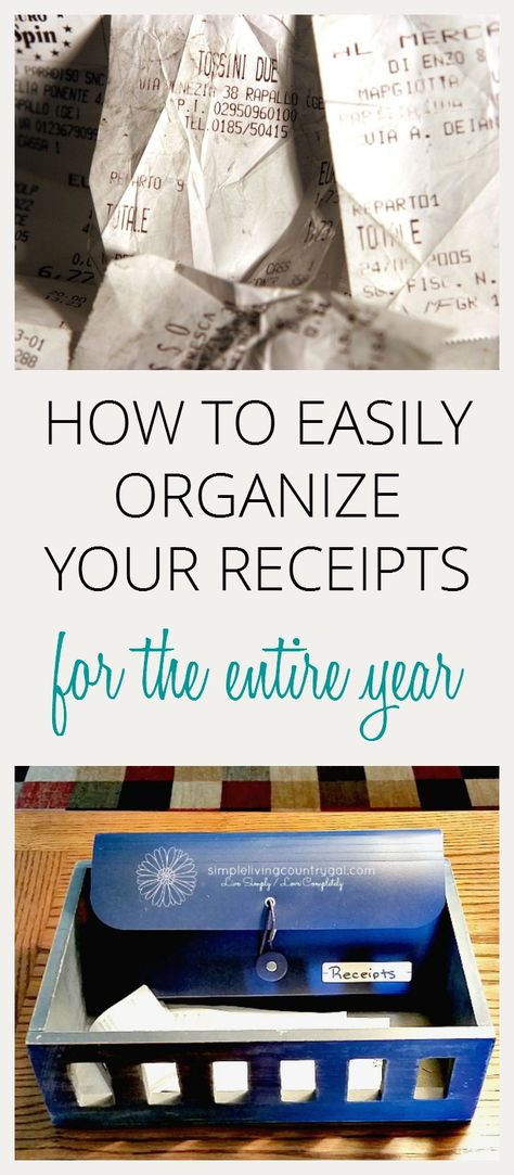 Having an organized receipt system will not only save you time but money as well.  via @SLcountrygal Business Receipt Organization, Receipt Organization Ideas, Business Receipt, Room Decor Crafts, Receipt Organization, Home Decor Diy Crafts, Organizing Paperwork, Paper Clutter, Organize Declutter