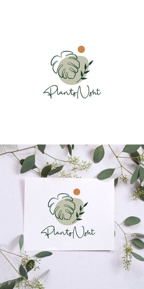 Nursery Logo Design, 블로그 디자인, Plant Logo, Logo Online Shop, Sea Glass Art Diy, Plant Logos, Website Logo Design, Desain Editorial, Logo Design Inspiration Branding