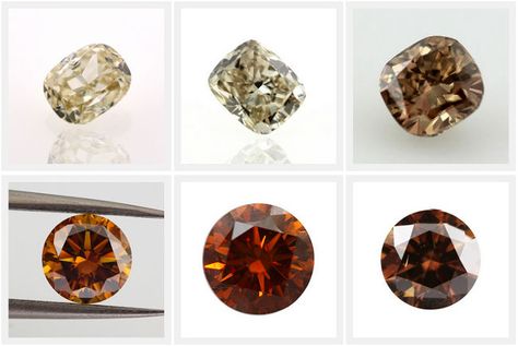 Collection of Cognac and Champagne Diamonds - shades of natural brown diamonds. Champagne Diamond Ring Engagement, Champagne Engagement Rings, Brown Engagement Rings, Sparkly Champagne, Brown Diamond Engagement Ring, Chocolate Diamond Ring, Champagne Diamonds Engagement, Champagne Ring, Pear Engagement Ring Halo