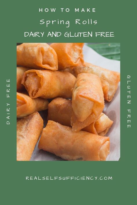 Spring Rolls Gluten Free, Spring Rolls Baked, Gf Spring Rolls, Paleo Spring Rolls, Gluten Free Spring Roll Wrappers, Gluten Free Spring Rolls Rice Paper, Dinner Ideas Gluten Free Dairy Free, Quick And Easy Dinner Recipes Gluten And Dairy Free, Gluten Free Dairy Free Dinner Recipes