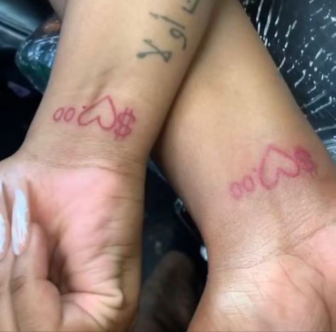 W A Y S Tattoo Red, Maching Tattoos, Wrist Tattoo Designs, Pretty Hand Tattoos, Tasteful Tattoos, Tattoos For Black Skin, Red Ink Tattoos, Pretty Tattoos For Women, Dope Tattoos For Women