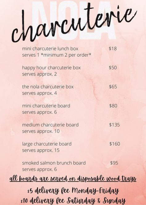 Charcuterie Board Menu Sign, Charcuterie Board Sizes, Charcuterie Business Prices, Charcuterie Board Prices, Charcuterie Serving Size Per Person, Pricing Charcuterie Boards, Charcuterie Board Price List, Charcuterie Board Pricing Guide, Charcuterie Price List