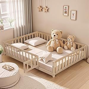 Floor Platform Bed, Kids Floor Bed, Montessori Floor Bed, Toddler Floor Bed, Floor Bed Frame, Montessori Bed, Full Size Platform Bed, Full Platform Bed, Kids Flooring