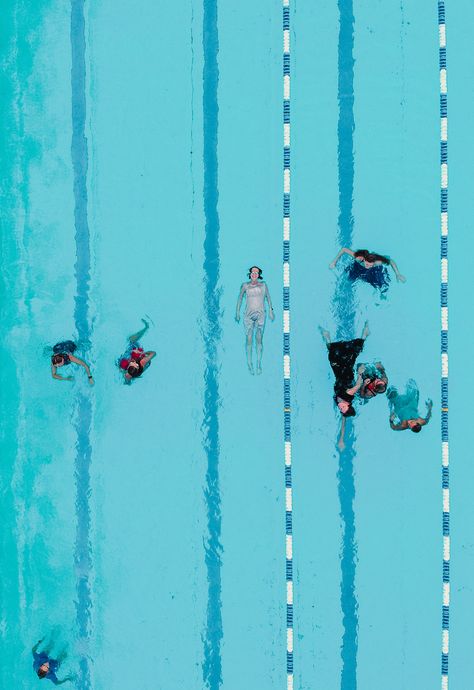 Pool shooting from above Pool From Above, Pregnant Swimming, Pool Shooting, Artistic Swimming, Swimming Pool Art, Empty Pool, Ceramics Painting, Pool Photography, Frontal Lobe