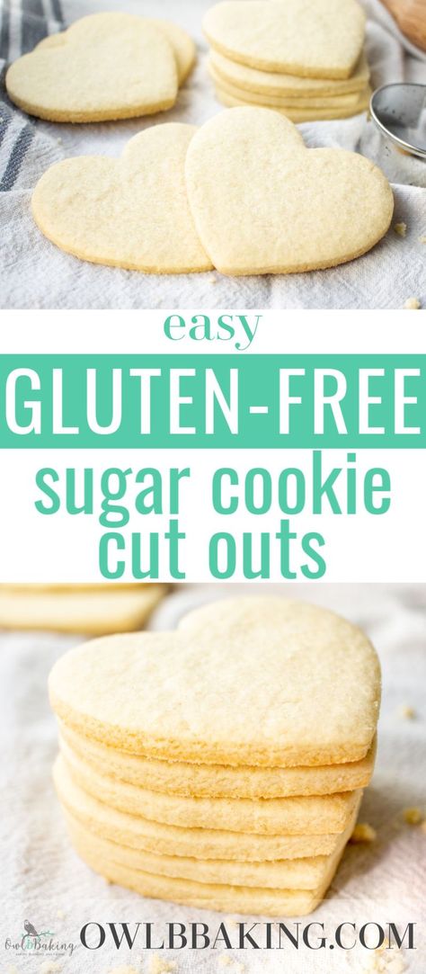 Sugar Cookie Cut Outs, Gluten Free Sugar Cookies Recipe, Gluten Free Cookies Easy, Gluten Free Christmas Cookies, Gluten Free Sugar Cookies, Gluten Free Cookie Recipes, Gluten Free Christmas, Gluten Free Sweet, Cutout Sugar Cookies