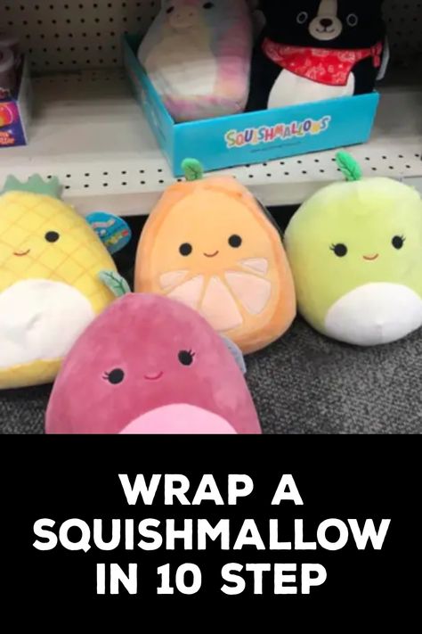 How to Wrap a Squishmallow How To Wrap A Squishmallow, Gift Wrapping Stuffed Animals, How To Wrap A Stuffed Animal, How To Wrap, Santa's Workshop, Ideas Creative, Crafts Ideas, Christmas Wrapping, Diy Bag