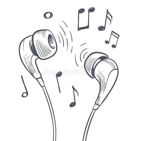 Music Art Drawing, Music Notes Drawing, Notes Doodles, Music Notes Art, Kraf Kertas, Note Doodles, Drawing Hands, Music Drawings, Girl Drawing Sketches