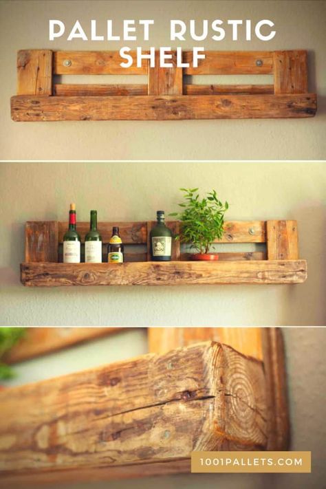 Repurposed Pallet Wood, Pallet Home Decor, 1001 Pallets, Kabinet Dapur, Pallet Shelves, Recycled Pallets, Pallet Crafts, Diy Holz, Wood Pallet Projects