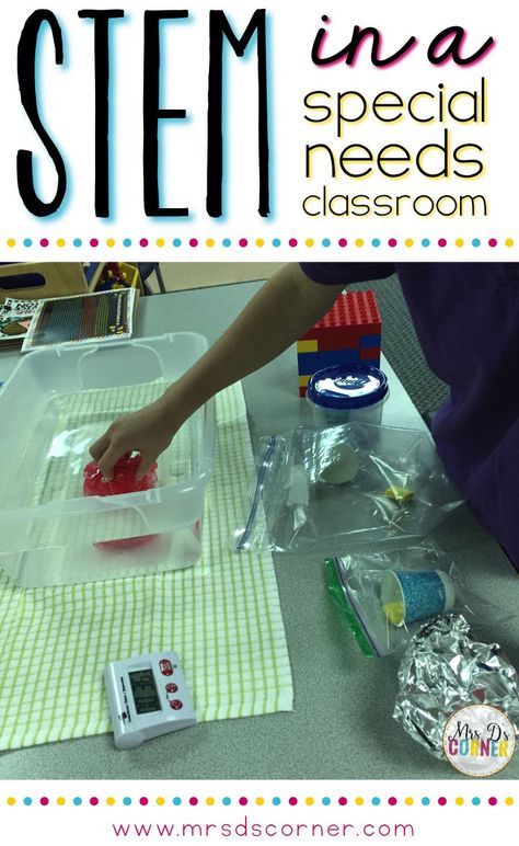 How to modify STEM activities and implement them in a special needs classroom. STEM activities for special education. Activities For Special Needs, Classroom Stem Activities, Special Needs Classroom, Special Education Science, Science Experience, High School Special Education, Sped Classroom, Stem Classroom, Special Education Activities