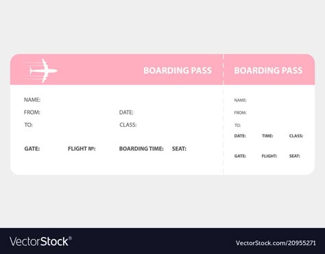 Boarding Pass Invitation Template Airline Tickets Free Printables, Diy Boarding Pass Template, Fake Boarding Pass Template, Free Printable Boarding Pass Template, Boarding Pass Template Free, Boarding Pass Aesthetic, Boarding Pass Invitation Template, Boarding Pass Design, Passport Template