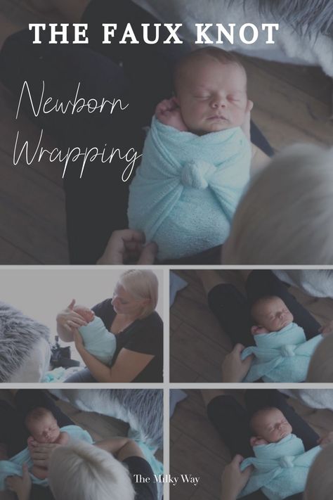 What to do when you can't tie a knot? Fake it! - The Milky Way Wrapping A Newborn For Photos, Newborn Wrapping Techniques Photography, Newborn Photography Wrapping Techniques, Wrapping Newborns For Photos, How To Wrap A Baby For Pictures, Newborn Photography Wrapping Tutorial, How To Wrap Newborn For Photoshoot, How To Wrap A Newborn For Photoshoot, How To Wrap Baby For Newborn Pictures