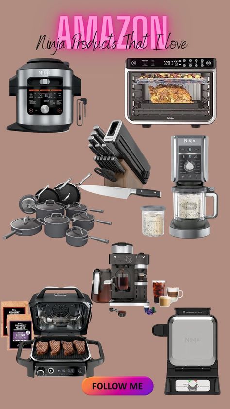 New Home Appliances, Ninja Appliance Products, Ninja Kitchen Appliances, Kitchen Electronics Appliances, Ninja Appliance, Ninja Products, Ninja Appliances, Apartment Appliances, Cool Kitchen Appliances