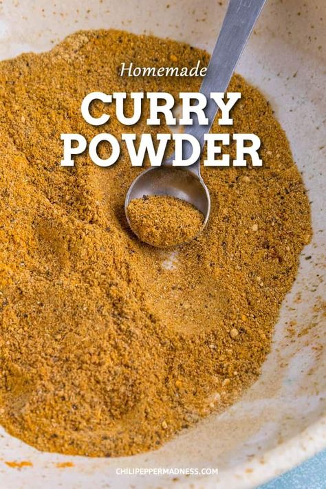 Curry Recipes Spicy, Home Made Curry, How To Make Curry, Homemade Curry Powder, Curry Seasoning, Curry Indian, Masala Powder Recipe, Diy Mixes, Homemade Curry