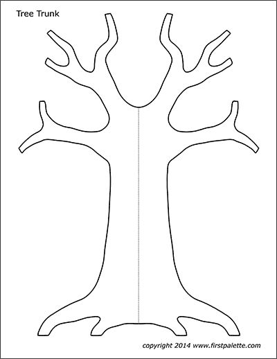 Paper Tree Classroom Wall, Pin The Leaf On The Tree Game, 3d Tree Craft Template, Free Printable Tree Without Leaves, Bare Tree Template, Tree Trunk Template Free Printable, Tree Branch Template Free Printable, Construction Paper Tree On Wall, Printable Tree Template Free