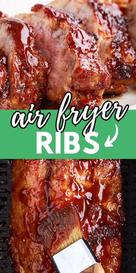 Air Fry Ribs Recipe, Air Fryer Boneless Short Ribs, Boneless Ribs In Air Fryer, Air Fried Ribs, Air Fryer Ribs Pork, Air Fryer Boneless Pork Ribs, Air Fryer Ribs Recipe, Ribs Air Fryer Recipes, Pork Ribs In Air Fryer