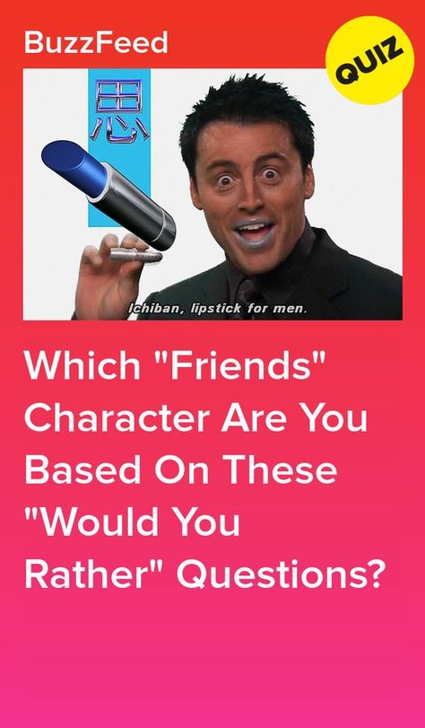 Which "Friends" Character Are You Based On These "Would You Rather" Questions? #quiz #quizzes #buzzfeed #triviaquestionsandanswers #quizzesbuzzfeed #trivia #quizzesforfun #funquiz #friends Friends Quizzes Tv Show, Friends Trivia, Which Character Are You, Rather Questions, Friend Quiz, Funny Morning Pictures, Would You Rather Questions, Fun Quizzes To Take, Quizzes For Fun