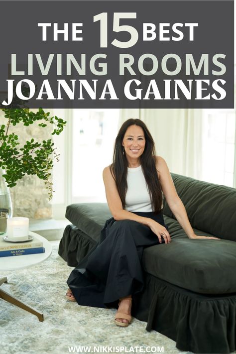 15 Best Living Rooms by Joanna Gaines; A roundup post of the most popular living rooms by Joanna Gaines! HGTV’s Fixer Upper star. Farmhouse rustic and modern charm. Living Room Renovations. Chip And Joanna Gaines Fixer Upper Houses, Joanna Gaines Family Room Ideas, Magnolia Home Decor Living Room, Joanna Gaines Design Ideas, Joanna Gaines Bookcase Styling, Hgtv Living Room Ideas, Johana Gains Decor, Joanna Gaines Decorating Ideas Living Room, Magnolia Homes Living Room Inspiration