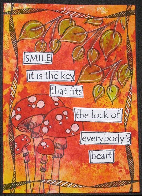 Dyan Reaveley Dylusions, Quotes About Happiness, Dylusions Ink Sprays, Kunstjournal Inspiration, Dyan Reaveley, About Happiness, Round Robin, Love Matters, Mixed Media Journal