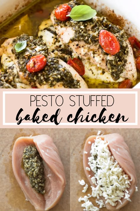 Pesto Stuffed Chicken Recipes, Pesto And Mozzarella Chicken, Chicken Mozzarella Pesto Recipes, Baked Chicken Pesto Mozzarella, Pesto Mozzarella Stuffed Chicken, Pesto Chicken Parmesan, Oven Pesto Chicken, Mozzarella Pesto Chicken, Balsamic Pesto Chicken