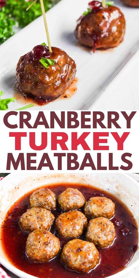 Turkey And Cranberry Recipes, Sweet And Sour Turkey Meatballs, Cranberry Glazed Turkey, Turkey Cranberry Meatballs, Glazed Turkey Meatballs, Sweet Meatballs, Turkey And Cranberry, Glazed Turkey, Ground Turkey Meatballs