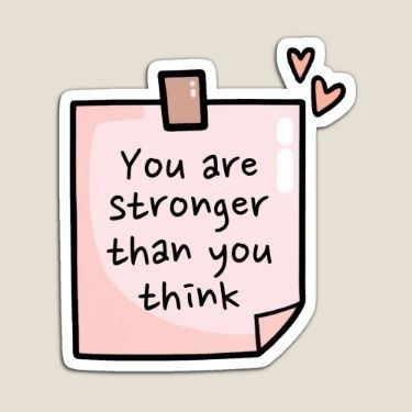 Cute Mental Health, Self Love Aesthetic, Sticky Notes Quotes, Note Sticker, Funny Laptop Stickers, Positivity Stickers, Sticker Design Inspiration, You Are Stronger, Motivational Sticker