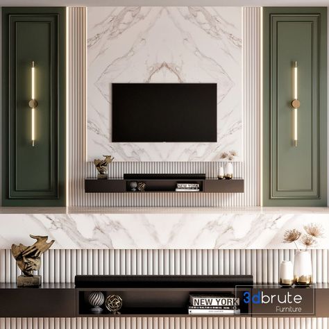 TV Wall 21 3d model Buy Download 3dbrute Modern Tv Wall Units For Bedroom, Fancy Tv Unit Design, Tv Wall New Classic, Tv Wall Between Two Doors, Living Hall Interior Design Modern, Lowers Tv Unit Design, Long Wall Tv Unit, Partition Wall With Tv, Tv Panel Design Modern Living Room