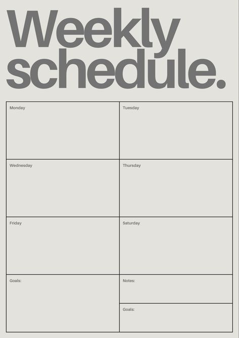 Weekly schedule digital download Schedule Templates University, Weekly Routine Schedule Template, Ipad Schedule Template, Work And Study Schedule, Youtube Schedule Planner, Schedule Templates School, Free Printable Weekly Schedule Templates, Weekly Planner Layout Ideas, Weekly Schedule Template Aesthetic