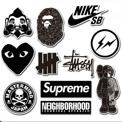 Phone Cover Stickers, Clear Phone Case Design, Streetwear Logo, Creative Playground, Clothing Brand Logos, Design Stickers, Iphone Case Stickers, Brand Stickers, Sticker Packs