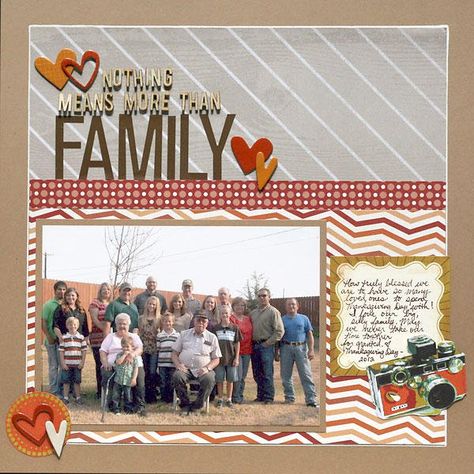 Family Scrapbook Layouts, Family Layout, Scrapbook Design Layout, Beautiful Scrapbook Layouts, Creative Memories Scrapbooking, Simple Scrapbook, Scrapbook Layout Sketches, Scrapbook Titles, Fall Scrapbook