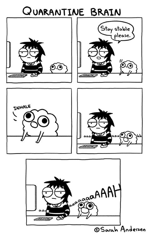 Sarah Andersen on Twitter: "… " Sarah Scribbles, Sarah Anderson Comics, Scary Novels, Sarah's Scribbles, Sarah Andersen, Sarah Anderson, Funny Cartoons Jokes, Comic Manga, Happy Things