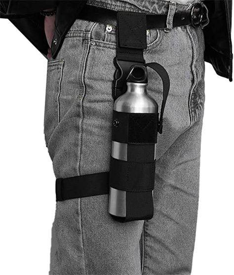 Thigh Pouch, Thigh Bag, White Party Outfit, Harness Fashion, Tactical Wear, Leg Harness, Water Bottle Bag, Bear Spray, Festival Gear