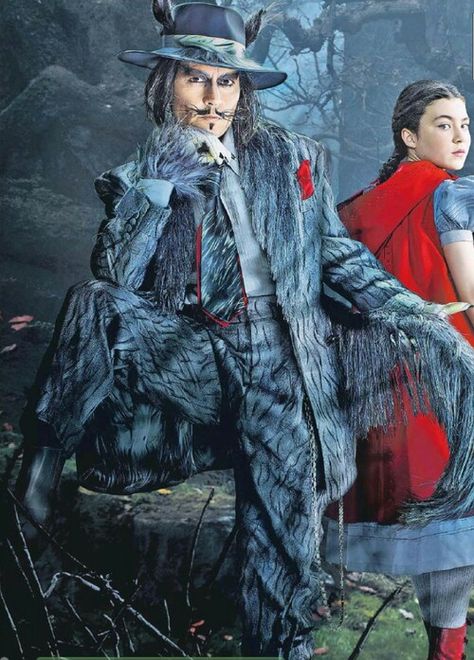 Into the Woods.  The wolf.  Johnny Depp. Into The Woods Musical, Into The Woods Movie, Colleen Atwood, Wolf Costume, Zoot Suit, Johnny Depp Movies, Disney Live Action, Movie Costumes, Into The Woods