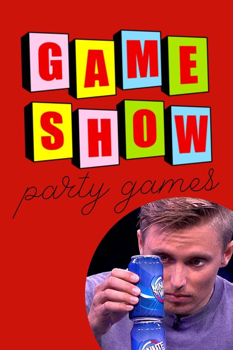 Super Fun Game Show Party Games You Can Recreate At Home - Peachy Party Tv Show Games Diy, Game Show Birthday Party, Retro Theme Games, Game Show Themed Party Ideas, Game Show Birthday Party Ideas, Diy Game Show Games, Game Show Theme Party, Gameshow Party, Game Show Ideas