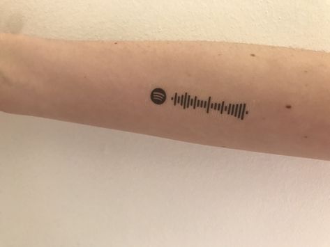 Barcode Tattoo, Spotify Codes, Song Tattoos, Tatuagem Masculina Pequena, Tattoo Music, Lyric Tattoos, Spotify Code, Bff Tattoos, Friendship Tattoos