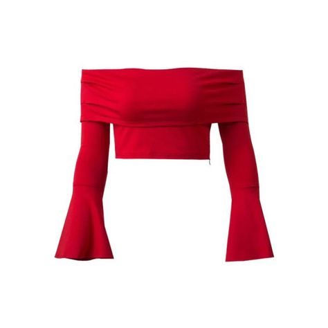 SheIn(sheinside) Red Off The Shoulder Bell Sleeve Zipper Crop Top (61 PEN) ❤ liked on Polyvore featuring tops, crop top, shein, shirts, red, off the shoulder long sleeve top, long sleeve crop top, red long sleeve shirt, bell sleeve crop top and off-shoulder tops Red Crop Top Outfit, Shein Shirts, Red Off The Shoulder Top, Red Off Shoulder Top, Zipper Crop Top, Embellished Crop Top, Tops Shein, Bell Sleeve Crop Top, Red Long Sleeve Shirt