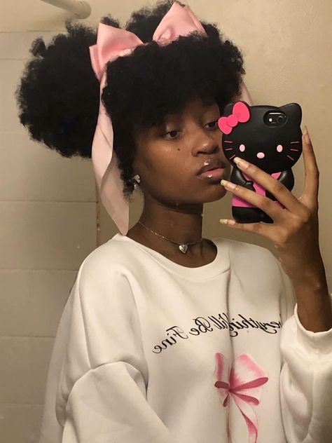 Neat Black Hairstyles, Puffy Hairstyles Short, Hairstyles To Do With Natural Hair Short 4c, Hairstyles For Very Short Hair Black Women, Pigtails On Black Women, Big Puff Hairstyles Black Women, Puffball Hairstyles Natural Hair, Cute Two Puff Hairstyles, Unique 4c Hairstyles