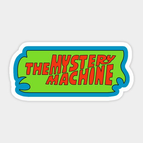 Scooby Doo Design, Scooby Doo Stickers, Scooby Doo Logo, The Mystery Machine, Machine Logo, Scooby Doo Images, Scooby Doo Mystery Incorporated, Bumper Magnets, Automotive Logo Design