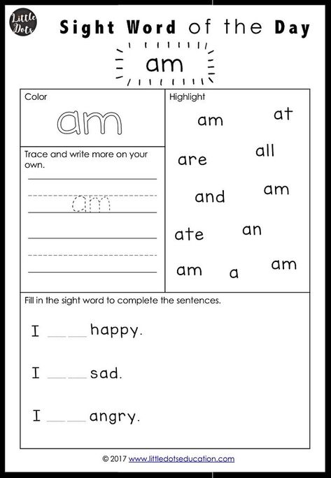 Dolch Sight Words Activities Primer / Kindergarten Level Sight Word Of The Day, Sight Word Writing Practice, Jolly Phonics Tricky Words, Writing Practice Kindergarten, Dolch Sight Word Activities, Sight Word Worksheet, Sight Words Activities, Words Activities, Preschool Sight Words