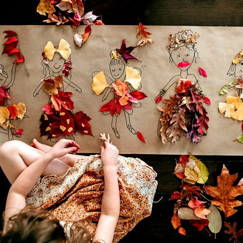 Autumn Leaves Craft, Fun Fall Crafts, Fall Arts And Crafts, Homeschool Crafts, Toddler Arts And Crafts, Leaf Crafts, Autumn Crafts, Fall Crafts For Kids, Toddler Art