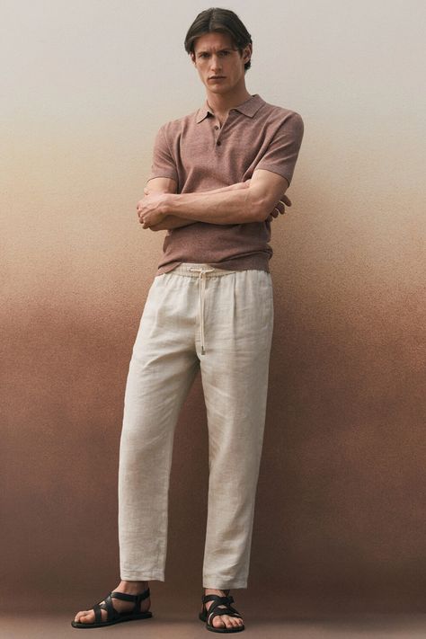 Hot Weather Outfits Men, Mens Linen Pants Outfit, Linen Men Outfit, Mens Linen Outfit, Men Linen Outfit Summer, Linen Pants Outfit Men, Linen Outfit Men, Linen Pants Outfits, White Linen Pants Outfit