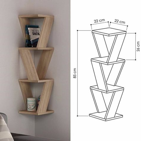 Rope Shelf, Interior Design Per La Casa, Home Decor Shelves, Seni Dan Kraf, Dekor Diy, Corner Decor, Wall Shelves Design, Shelf Bookcase, Bookshelves Diy