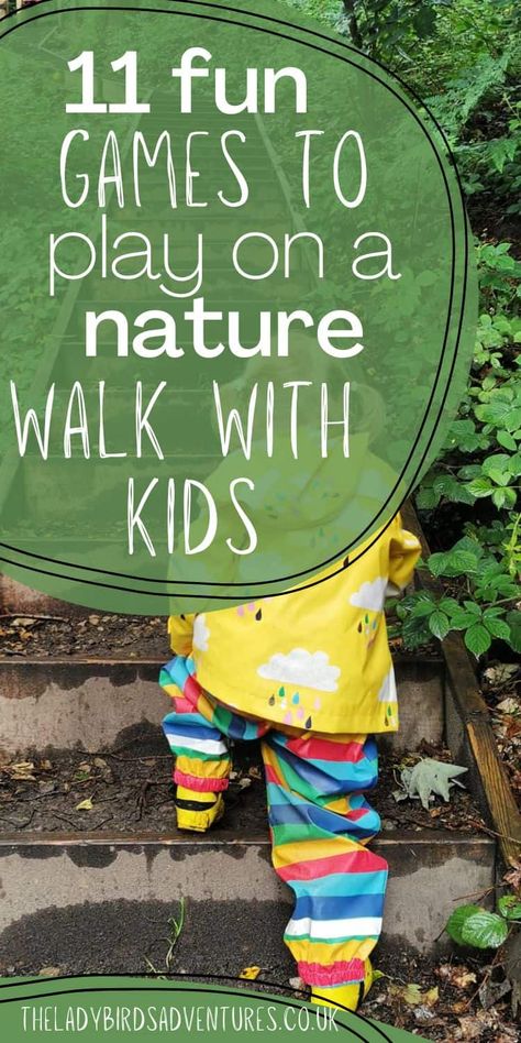 Hiking Games, Nature Walk Activities, Nature Walk Scavenger Hunt, Outdoor Nature Activities, Walk Ideas, Nature Games, Outdoor Learning Activities, Homeschool Nature Study, Forest School Activities