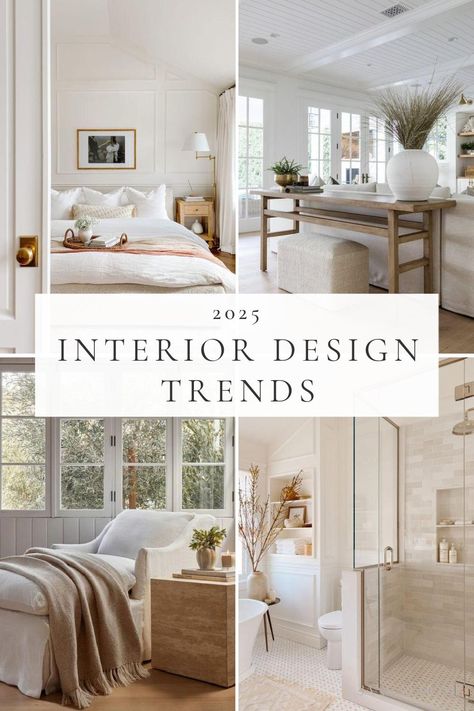 Interior Design Trends for 2025: Beautiful Home Decor Ideas to Try Now – jane at home Light Home Interior, Condo Inspo Interior Design, New Condo Decor Ideas, 2025 Design Trends Home Interiors, Home Office Beauty Room, Classic Home Style Interior Design, Spring 2025 Decor Trends, Home Interior Design 2024, New Interior Design 2024