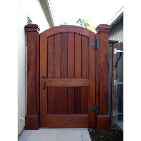 Garden Gate 35 Backyard Gate, Tor Design, Wooden Garden Gate, Backyard Gates, Wooden Gate, Fence Doors, Side Gates, Custom Gates, Wood Gate