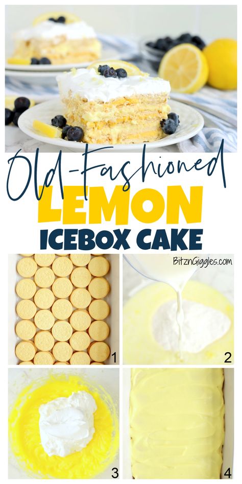 Lemon Oreos, Lemon Oreo, Oreo Cookie Dessert, Lemon Cake Bars, Recipe Using Lemons, Lemon Icebox Cake, Lemon Icebox Pie, Icebox Desserts, Oreo Cookie Recipes