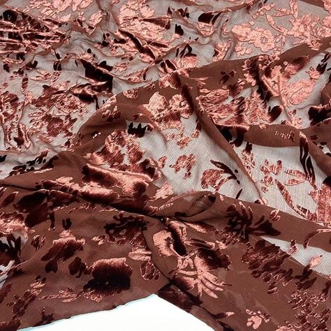 Burnout Fabric, Silk Velvet Fabric, Accessories Making, Burnout Velvet, Elegant Bedroom, Into Art, Hand Dyed Silk, Rich Fabric, Fabulous Fabrics